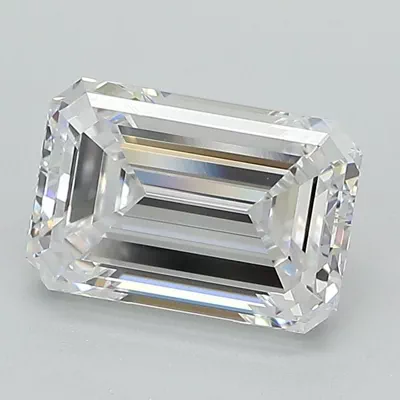 2.05ct D VS1 Excellent Cut Emerald Lab Grown Diamond