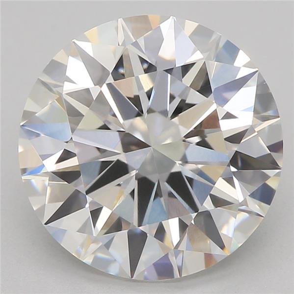 3.04ct F VVS2 Rare Carat Ideal Cut Round Lab Grown Diamond
