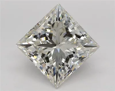 5.04ct H VS1 Rare Carat Ideal Cut Princess Lab Grown Diamond