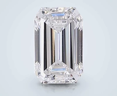 1.01ct E SI1 Rare Carat Ideal Cut Emerald Lab Grown Diamond