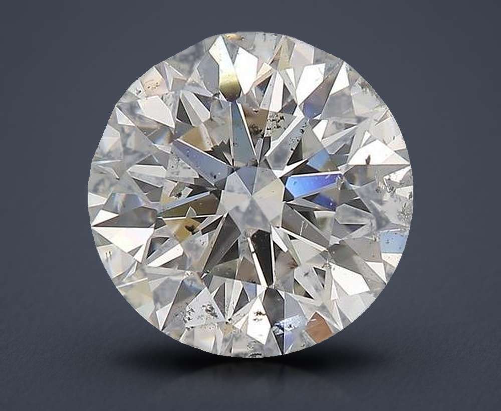 3.35ct G SI2 Rare Carat Ideal Cut Round Diamond