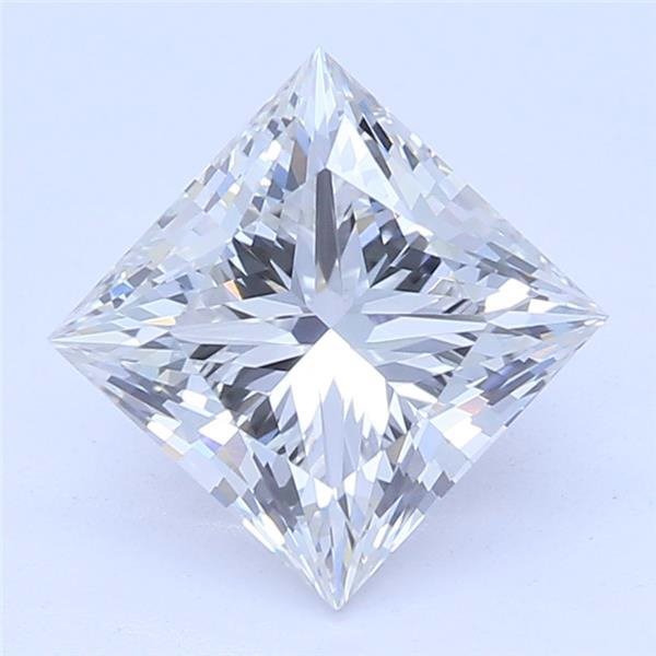 0.90ct F VVS2 Very Good Cut Princess Lab Grown Diamond