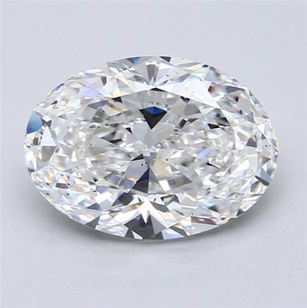 2.70ct E SI1 Rare Carat Ideal Cut Oval Diamond