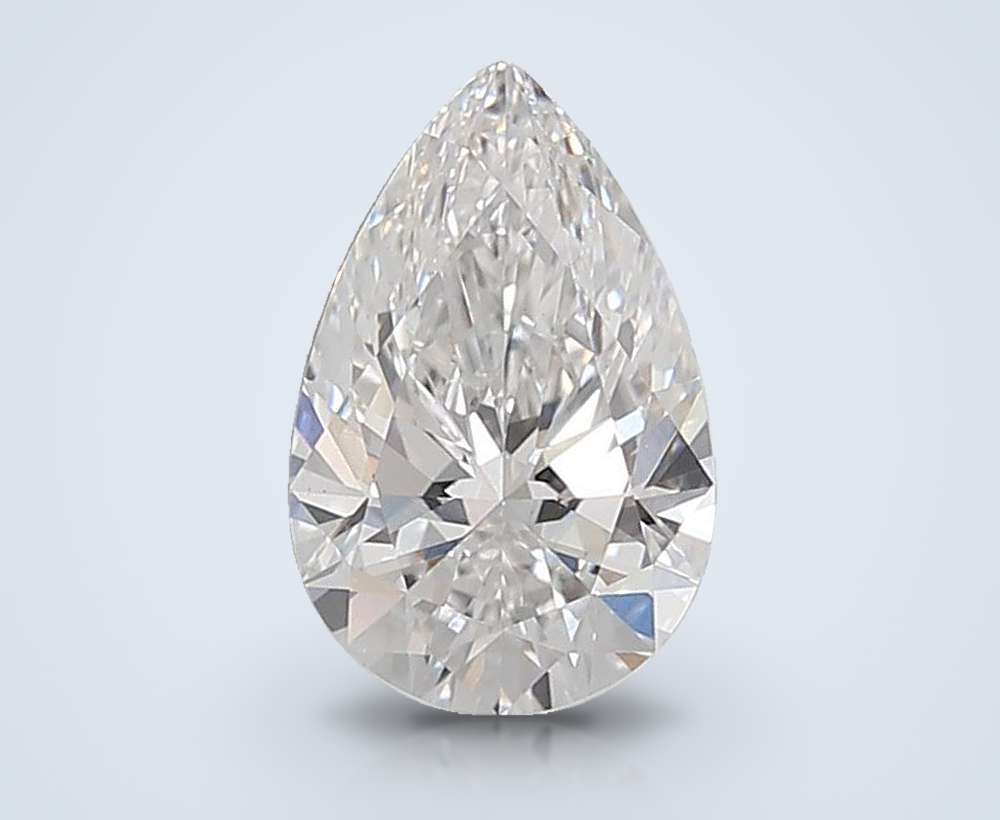 2.08ct E VS1 Rare Carat Ideal Cut Pear Lab Grown Diamond