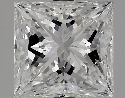 3.15ct E SI1 Very Good Cut Princess Diamond