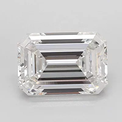 4.03ct F VVS2 Rare Carat Ideal Cut Emerald Lab Grown Diamond