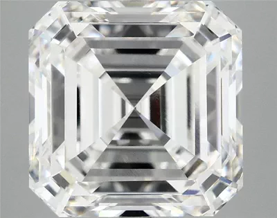 8.40ct E VVS2 Rare Carat Ideal Cut Asscher Lab Grown Diamond
