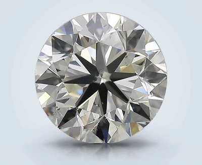 4.01ct J SI2 Very Good Cut Round Diamond