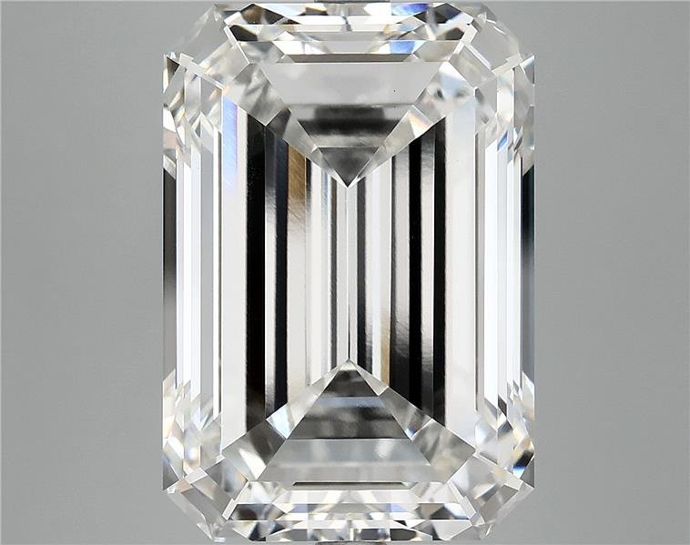13.05ct F VVS2 Rare Carat Ideal Cut Emerald Lab Grown Diamond