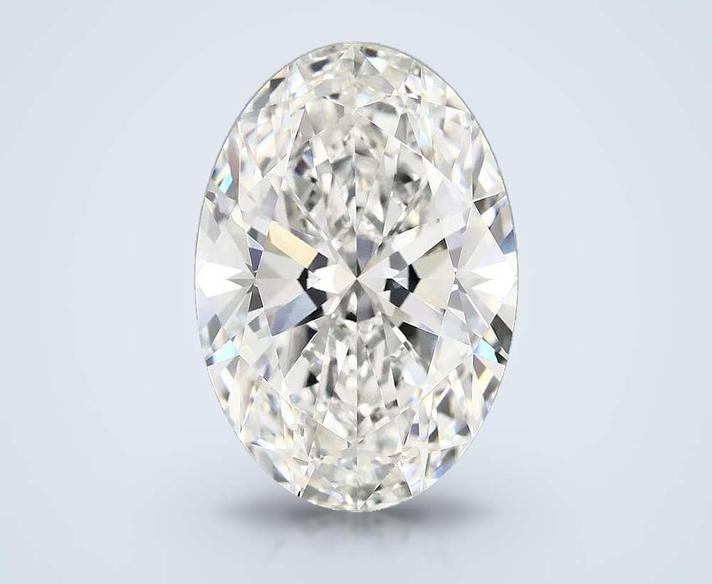 10.76ct F VVS2 Rare Carat Ideal Cut Oval Lab Grown Diamond