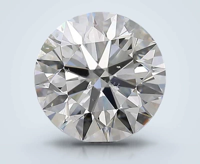 3.01ct H SI2 Rare Carat Ideal Cut Round Diamond