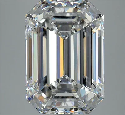 7.07ct F VS2 Rare Carat Ideal Cut Emerald Diamond