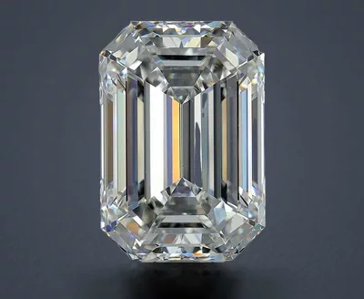 7.07ct F VS2 Rare Carat Ideal Cut Emerald Diamond