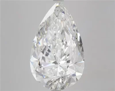 7.01ct F VS2 Rare Carat Ideal Cut Pear Diamond