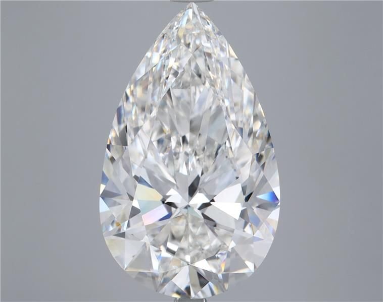 10.07ct F VVS2 Rare Carat Ideal Cut Pear Lab Grown Diamond