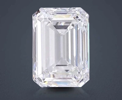 2.01ct D VVS2 Very Good Cut Emerald Lab Grown Diamond