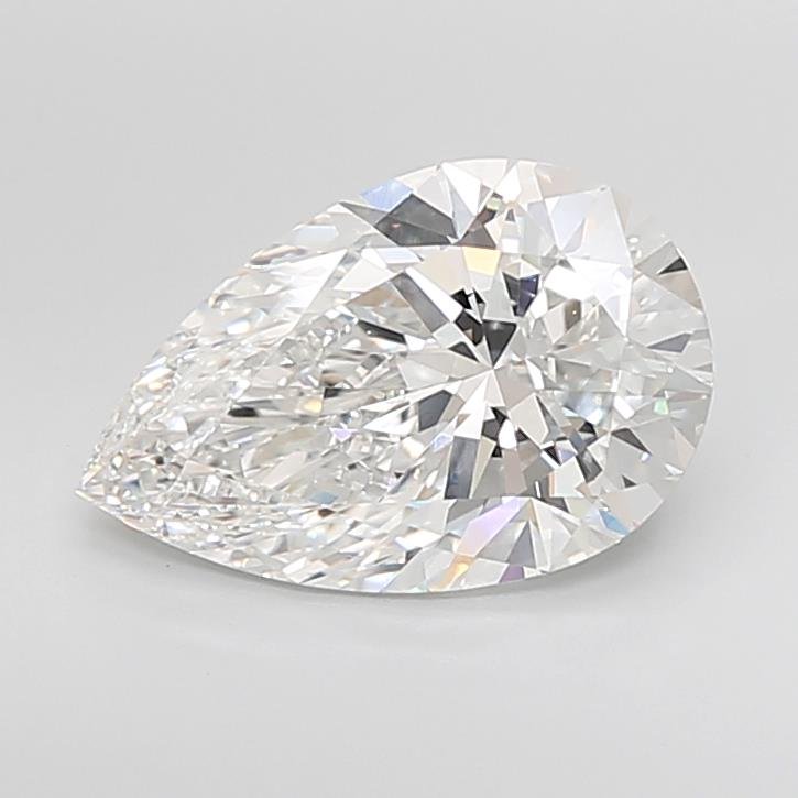 6.05ct F VVS2 Rare Carat Ideal Cut Pear Lab Grown Diamond