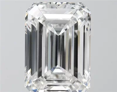 17.06ct F VVS2 Rare Carat Ideal Cut Emerald Lab Grown Diamond