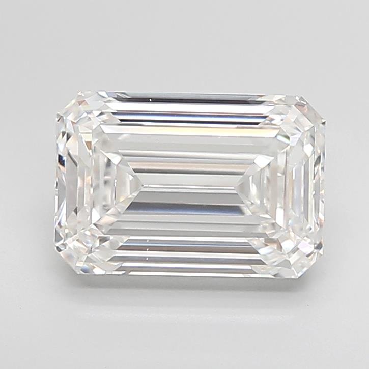 4.50ct F VS1 Rare Carat Ideal Cut Emerald Lab Grown Diamond
