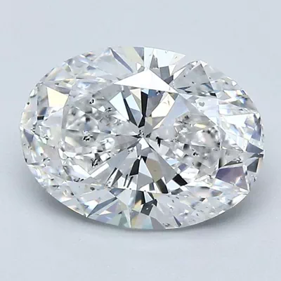2.01ct E SI2 Rare Carat Ideal Cut Oval Diamond
