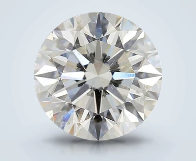 3.34ct H SI2 Rare Carat Ideal Cut Round Diamond