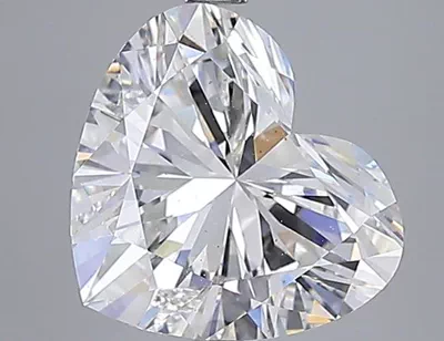6.04ct F VS2 Good Cut Heart Lab Grown Diamond