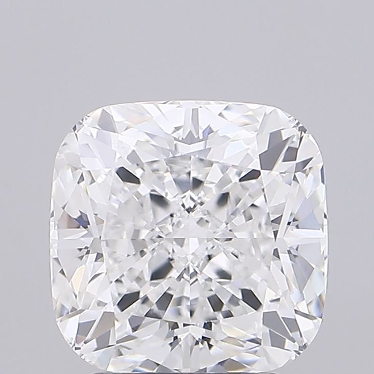3.05ct D VVS2 Rare Carat Ideal Cut Cushion Lab Grown Diamond