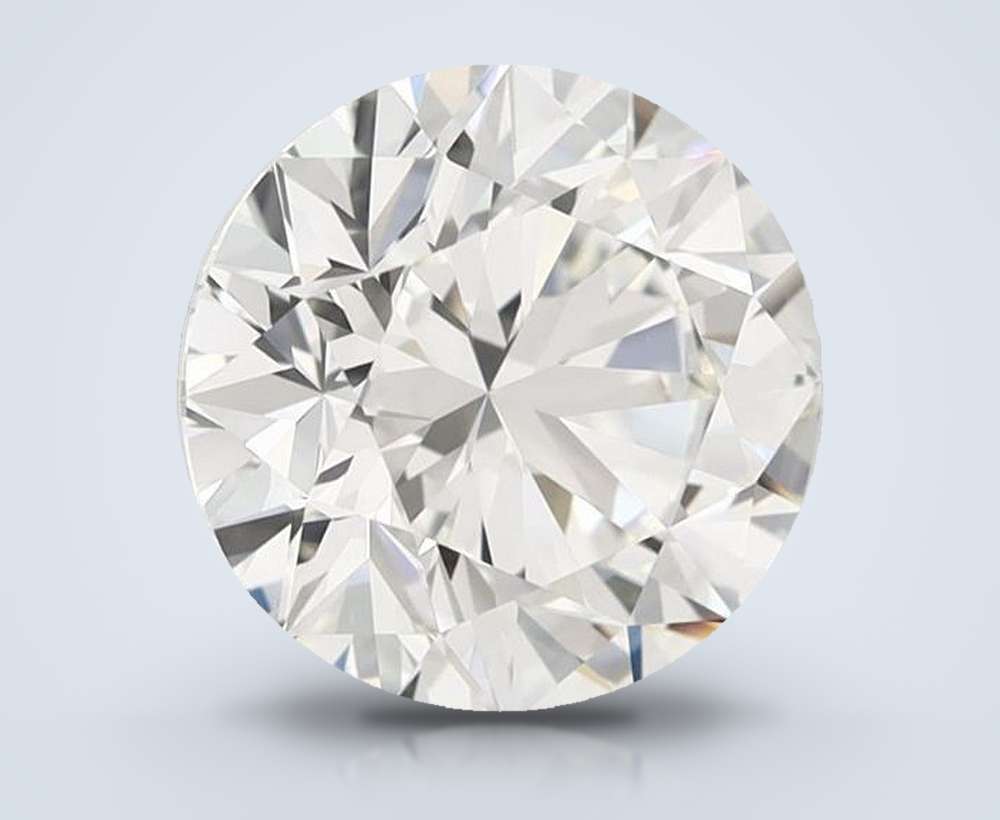 3.26ct J VVS2 Excellent Cut Round Diamond
