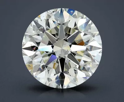 3.58ct K SI2 Rare Carat Ideal Cut Round Diamond