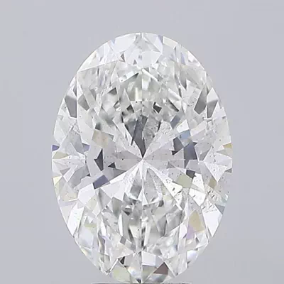 5.57ct F SI2 Rare Carat Ideal Cut Oval Lab Grown Diamond