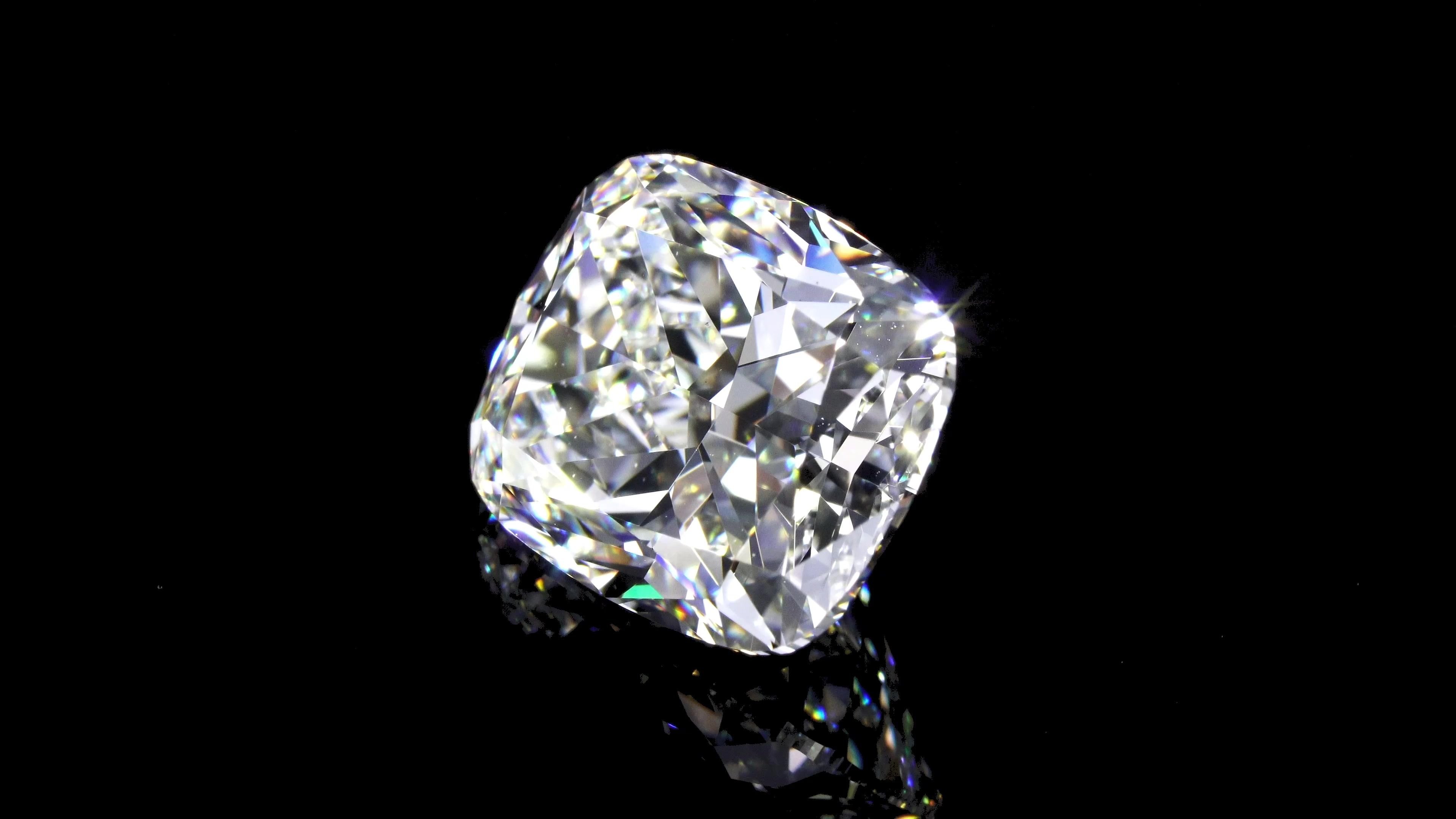 7.14ct I VS2 Rare Carat Ideal Cut Cushion Diamond