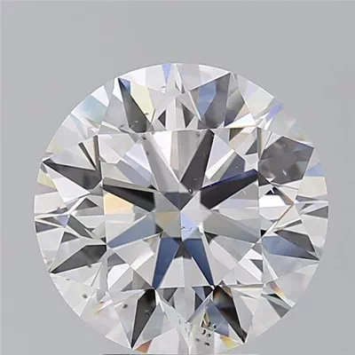 5.01ct E SI1 Rare Carat Ideal Cut Round Diamond