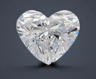 2.21ct E VVS1 Rare Carat Ideal Cut Heart Lab Grown Diamond