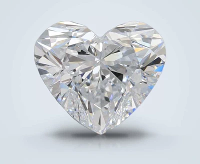2.21ct E VVS1 Rare Carat Ideal Cut Heart Lab Grown Diamond