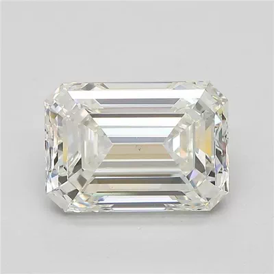 3.53ct I VS1 Rare Carat Ideal Cut Emerald Diamond