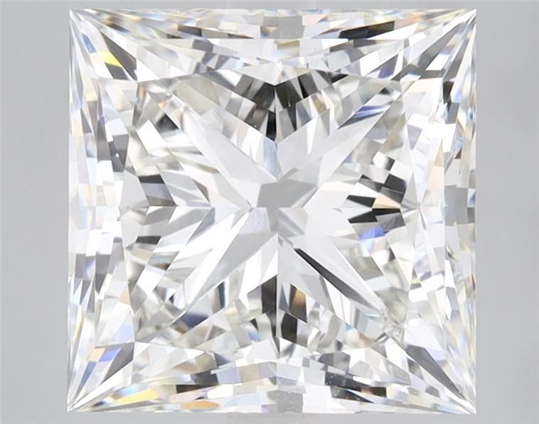 5.24ct H VVS2 Rare Carat Ideal Cut Princess Lab Grown Diamond