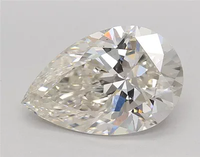 3.25ct H VS1 Rare Carat Ideal Cut Pear Lab Grown Diamond