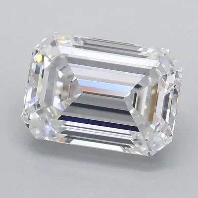 1.09ct D VVS2 Rare Carat Ideal Cut Emerald Lab Grown Diamond