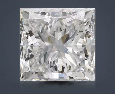 6.01ct D VS2 Excellent Cut Princess Diamond