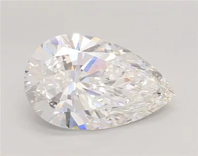 4.44ct E VS1 Rare Carat Ideal Cut Pear Lab Grown Diamond