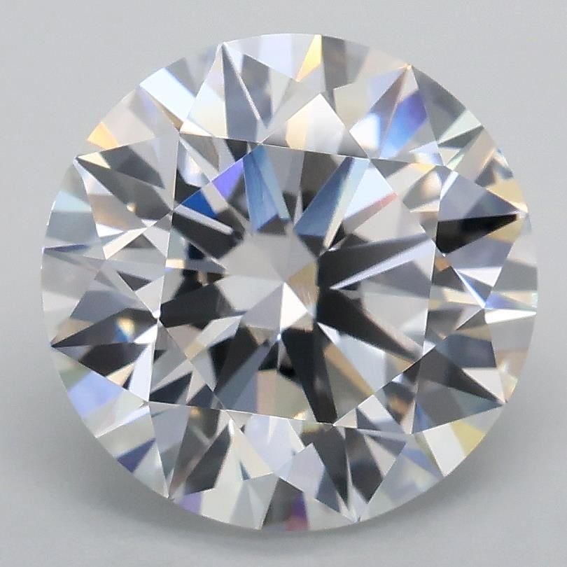 3.06ct D VVS2 Rare Carat Ideal Cut Round Lab Grown Diamond