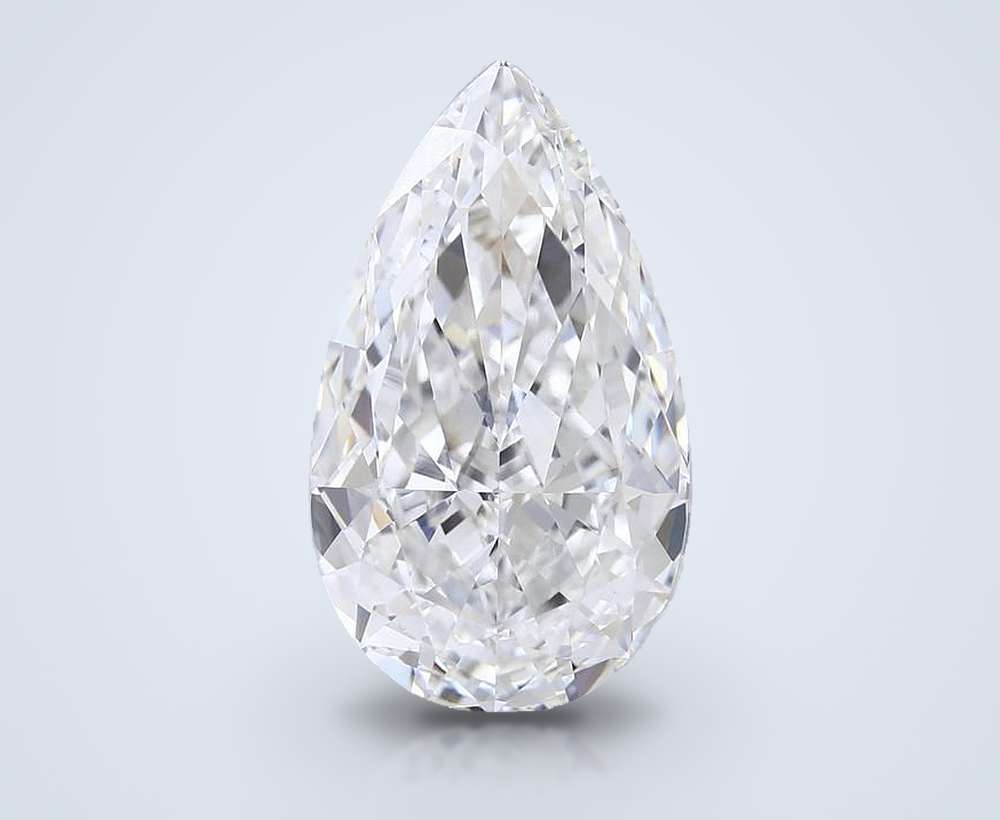 21.09ct F VVS2 Rare Carat Ideal Cut Pear Lab Grown Diamond