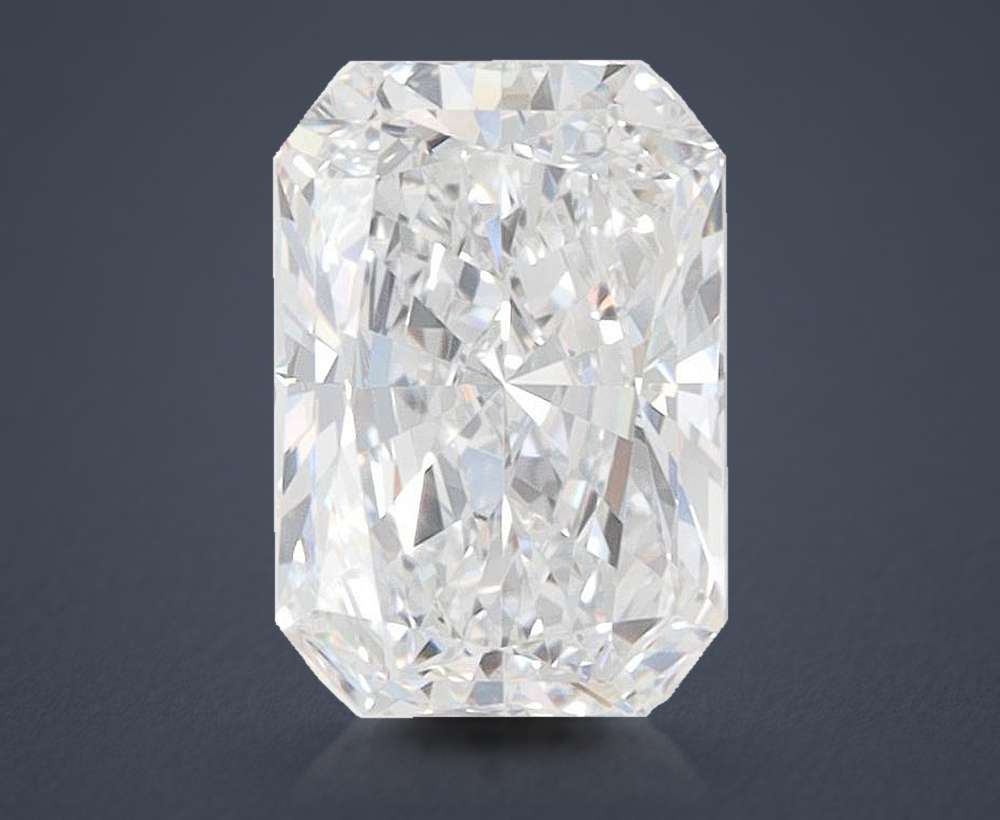 1.52ct D VVS2 Rare Carat Ideal Cut Radiant Lab Grown Diamond