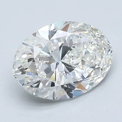 1.71ct H SI1 Rare Carat Ideal Cut Oval Diamond