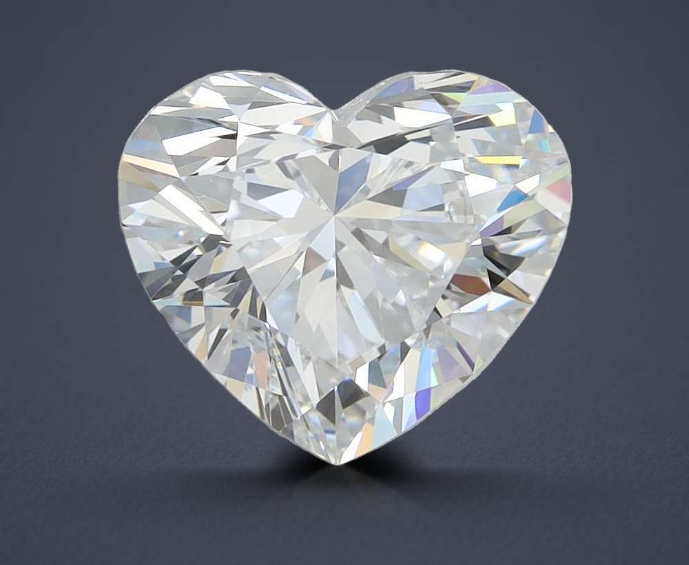 2.82ct D VVS1 Rare Carat Ideal Cut Heart Lab Grown Diamond