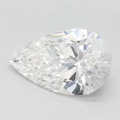 1.11ct D VVS1 Rare Carat Ideal Cut Pear Lab Grown Diamond