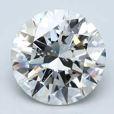 5.01ct J SI1 Rare Carat Ideal Cut Round Diamond