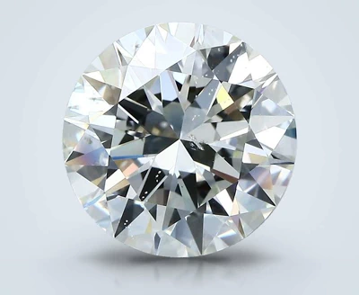 5.01ct J SI1 Rare Carat Ideal Cut Round Diamond