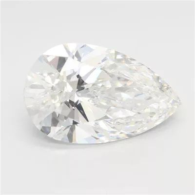 4.01ct F VS2 Rare Carat Ideal Cut Pear Lab Grown Diamond