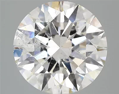 3.03ct H SI2 Rare Carat Ideal Cut Round Diamond